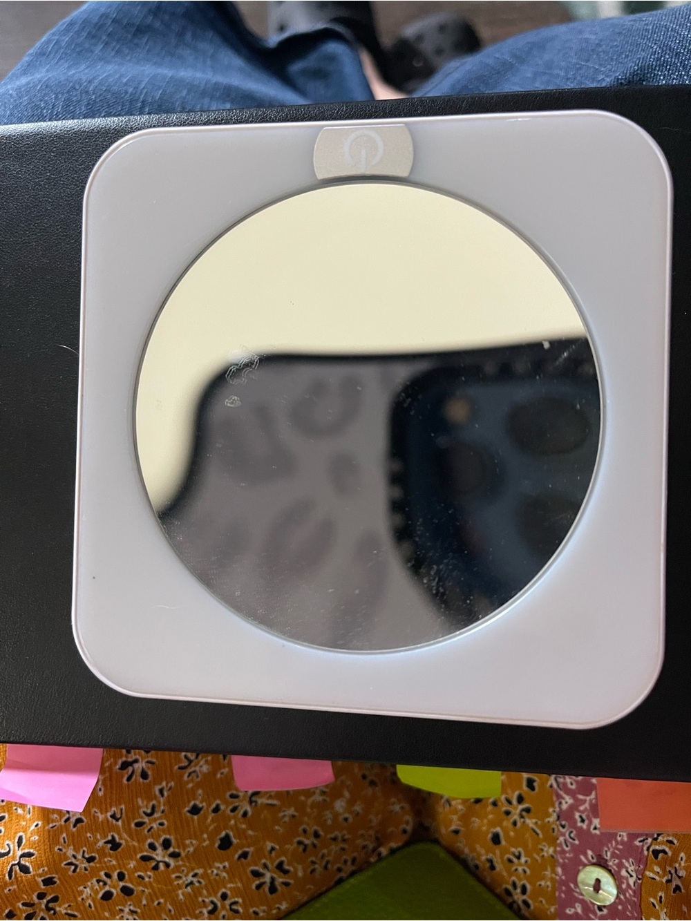 Conair Compact Light Up White Portable Mirror - takes 3 AAA batteries
